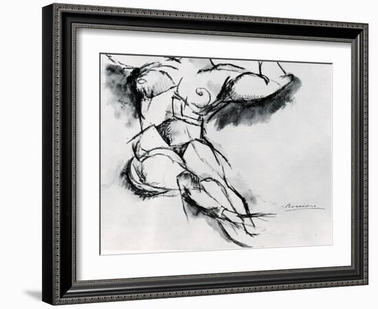 Study of a Nude-Umberto Boccioni-Framed Giclee Print