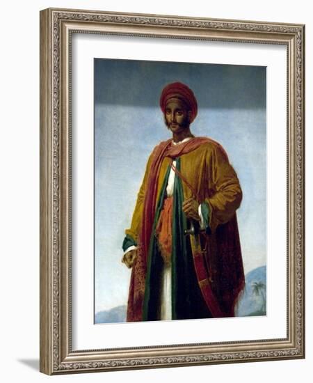 Study of a Portrait of an Indian-Anne-Louis Girodet de Roussy-Trioson-Framed Art Print