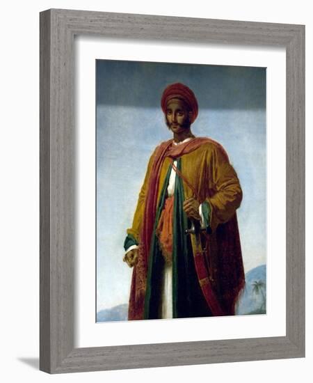 Study of a Portrait of an Indian-Anne-Louis Girodet de Roussy-Trioson-Framed Art Print