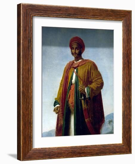 Study of a Portrait of an Indian-Anne-Louis Girodet de Roussy-Trioson-Framed Art Print