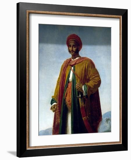 Study of a Portrait of an Indian-Anne-Louis Girodet de Roussy-Trioson-Framed Art Print