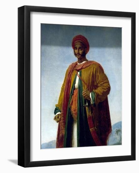 Study of a Portrait of an Indian-Anne-Louis Girodet de Roussy-Trioson-Framed Art Print
