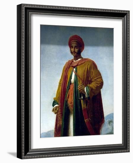 Study of a Portrait of an Indian-Anne-Louis Girodet de Roussy-Trioson-Framed Art Print