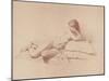Study of a Reclining Female Nude, 1885-Mihaly von Zichy-Mounted Giclee Print