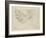 Study of a Recumbent Male Figure, Recto-Michelangelo Buonarroti-Framed Giclee Print