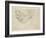 Study of a Recumbent Male Figure, Recto-Michelangelo Buonarroti-Framed Giclee Print