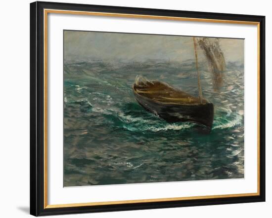 Study of a Sailing Dinghy-Charles Napier Hemy-Framed Giclee Print