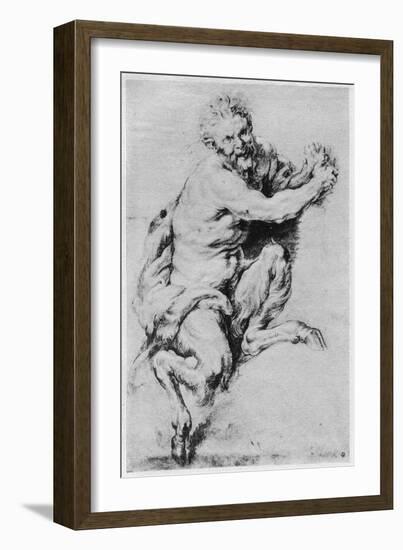 Study of a Satyr, 1913-Peter Paul Rubens-Framed Giclee Print