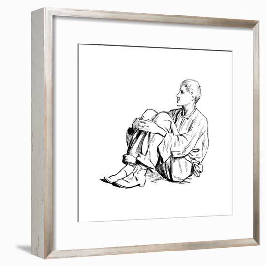 Study of a Seated Man, 1895-Henry Stacy Marks-Framed Giclee Print