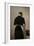 Study of a standing woman, back view, 1884-88-Vilhelm Hammershoi-Framed Giclee Print