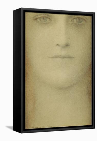 Study of a Woman, 1890-Fernand Khnopff-Framed Premier Image Canvas