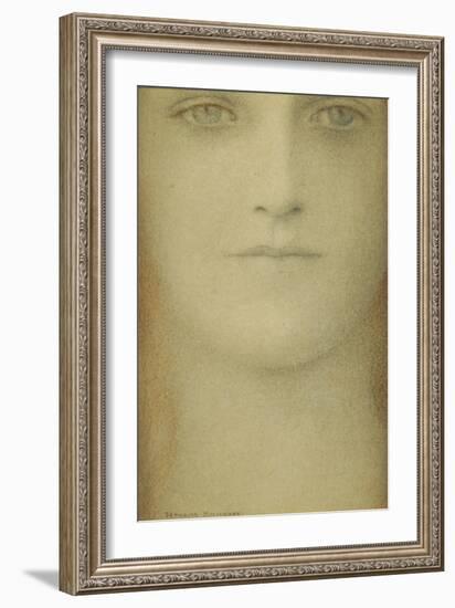 Study of a Woman, 1890-Fernand Khnopff-Framed Giclee Print