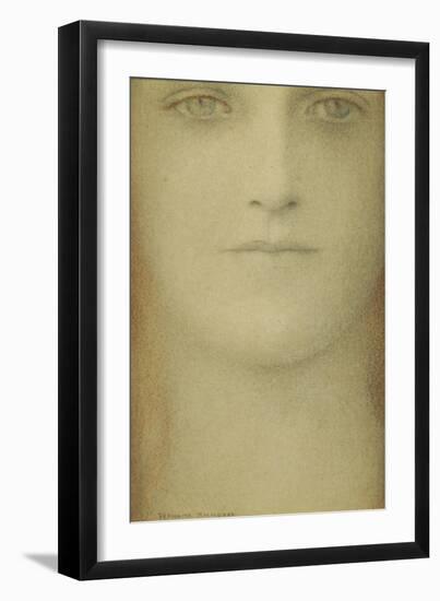 Study of a Woman, 1890-Fernand Khnopff-Framed Giclee Print