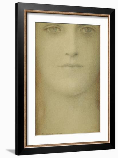 Study of a Woman, 1890-Fernand Khnopff-Framed Giclee Print