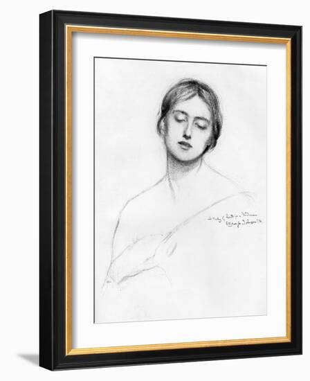 Study of a Woman's Head, 1896-E Borough Johnson-Framed Giclee Print