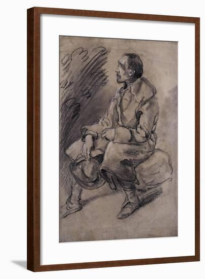 Study of a Woodman, C.1787-Thomas Gainsborough-Framed Giclee Print