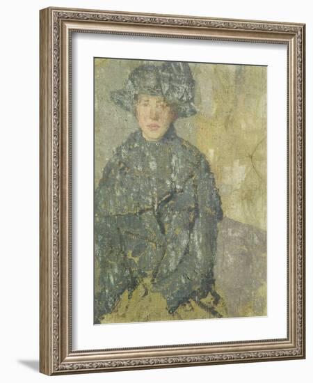 Study of a Young Girl with a Hat, 1923-Gwen John-Framed Giclee Print