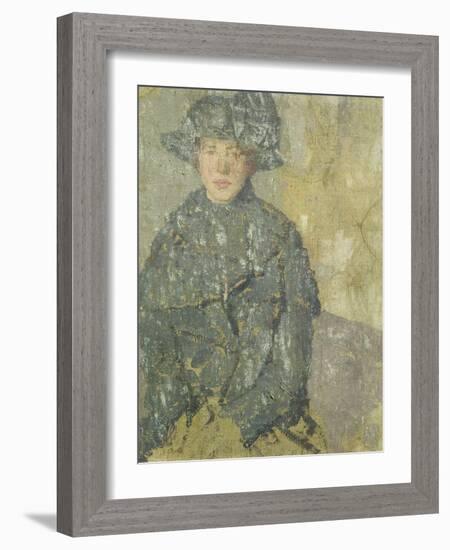 Study of a Young Girl with a Hat, 1923-Gwen John-Framed Giclee Print