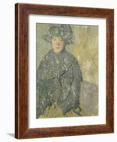 Study of a Young Girl with a Hat, 1923-Gwen John-Framed Giclee Print