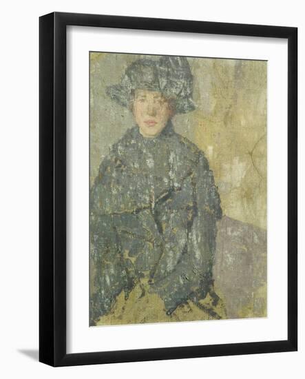 Study of a Young Girl with a Hat, 1923-Gwen John-Framed Giclee Print