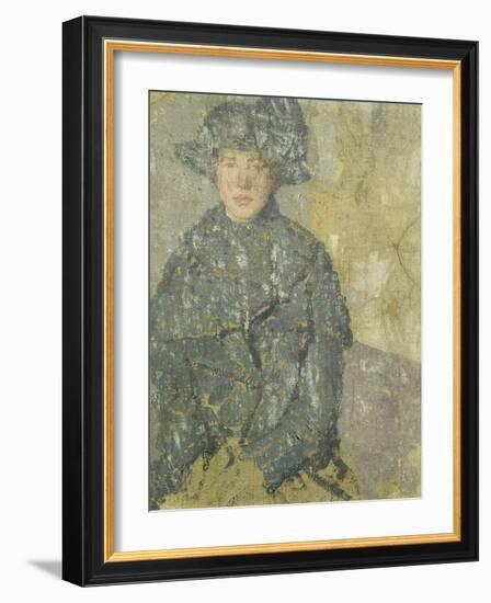 Study of a Young Girl with a Hat, 1923-Gwen John-Framed Giclee Print