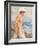 Study of a Young Man Looking out to Sea (Pencil, W/C & Bodycolour on Paper)-Henry Scott Tuke-Framed Giclee Print