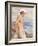 Study of a Young Man Looking out to Sea (Pencil, W/C & Bodycolour on Paper)-Henry Scott Tuke-Framed Giclee Print