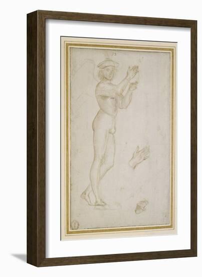 Study of a Young Man Making Music-Raphael-Framed Giclee Print