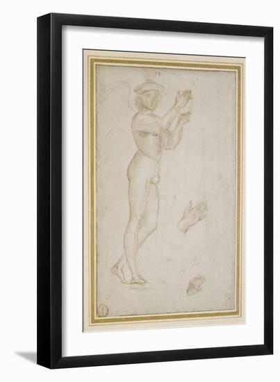 Study of a Young Man Making Music-Raphael-Framed Giclee Print