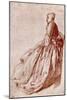 Study of a Young Woman, 1913-Jean-Antoine Watteau-Mounted Giclee Print