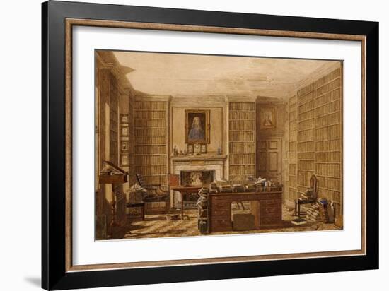 Study of an Academic or a Lawyer, Around 1840-George Pyne-Framed Giclee Print