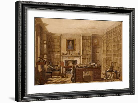 Study of an Academic or a Lawyer, Around 1840-George Pyne-Framed Giclee Print