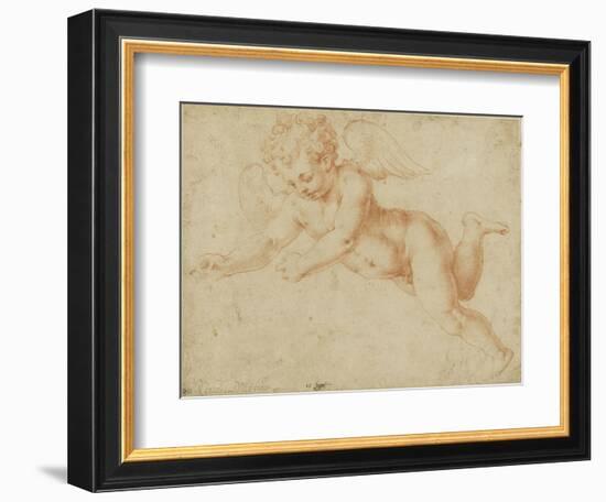 Study of an Angel's Face, Looking Towards the Earth-Giorgio Vasari-Framed Giclee Print