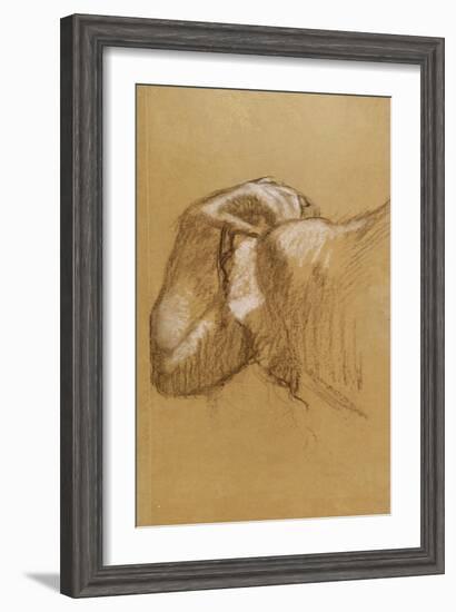 Study of an Arm, c.1895-90-Edgar Degas-Framed Giclee Print