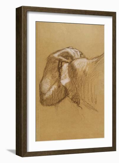 Study of an Arm, c.1895-90-Edgar Degas-Framed Giclee Print