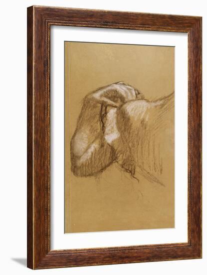 Study of an Arm, c.1895-90-Edgar Degas-Framed Giclee Print