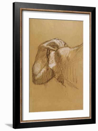 Study of an Arm, c.1895-90-Edgar Degas-Framed Giclee Print