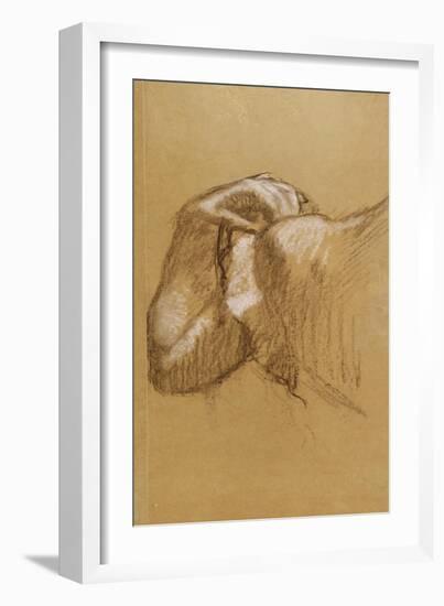 Study of an Arm, c.1895-90-Edgar Degas-Framed Giclee Print