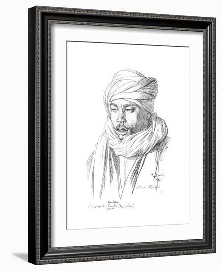 Study of an Egyptian Man, 1895-Jean-Leon Gerome-Framed Giclee Print