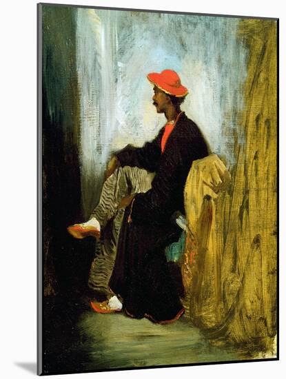 Study of an Indian from Calcutta, 1823-Eugene Delacroix-Mounted Giclee Print