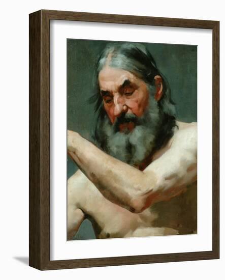 Study of an Old Man-James Charles-Framed Giclee Print