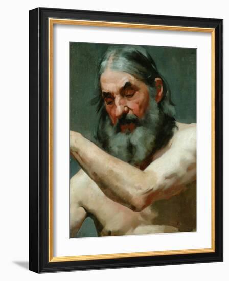 Study of an Old Man-James Charles-Framed Giclee Print