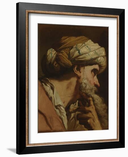 Study of an Oriental Head, c.1766-75-Gaetano Gandolfi-Framed Giclee Print