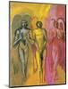 Study of Angels, 1988-Hans Feibusch-Mounted Premium Giclee Print