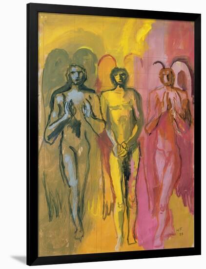 Study of Angels, 1988-Hans Feibusch-Framed Premium Giclee Print