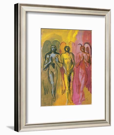 Study of Angels, 1988-Hans Feibusch-Framed Giclee Print