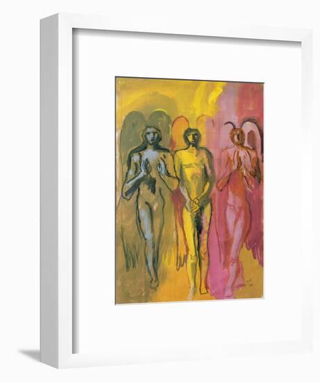 Study of Angels, 1988-Hans Feibusch-Framed Giclee Print