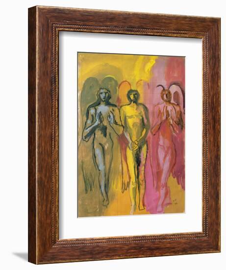 Study of Angels, 1988-Hans Feibusch-Framed Giclee Print