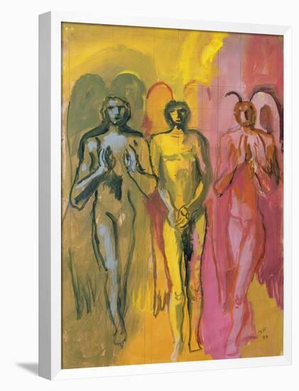 Study of Angels, 1988-Hans Feibusch-Framed Giclee Print