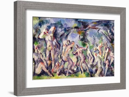 Study of Bathers, C.1900-06-Paul Cézanne-Framed Giclee Print